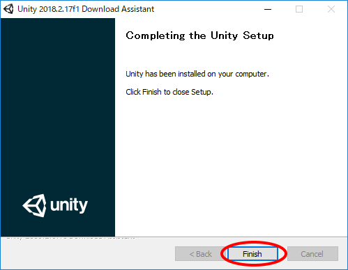 最新Unityのダウンロードとインストール（2018.2.17f1）
