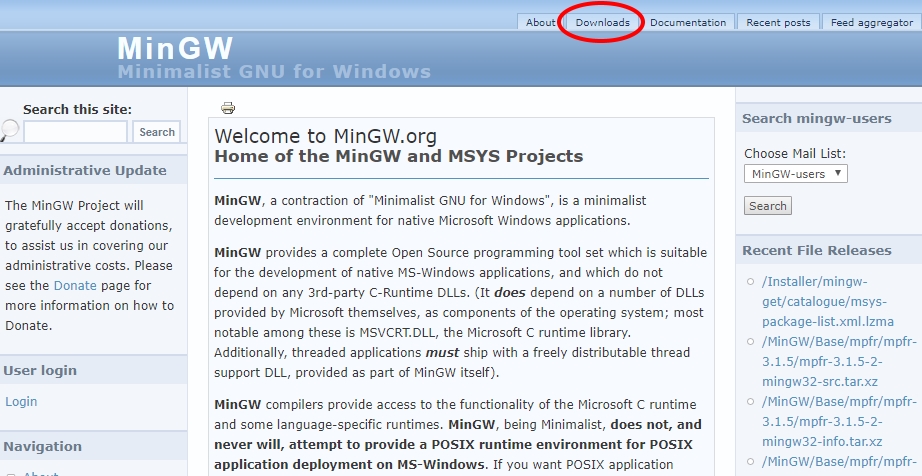 WindowsにC言語開発環境を導入する（MinGW）